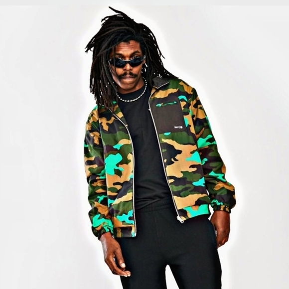 HUF Camo Reversible Cambridge Harrington Jacket – Men's S Double-Layer Cotton - Picture 1 of 8